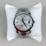 Rolex Day-Date 40 White Mother of Pearl Baguette Diamond Dial (228236) DD3255 Movement - Image 2