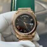 Rolex Day-Date 40mm Everose Gold Ombr?? Grey Roman Dial (228235) DD3255 Movement