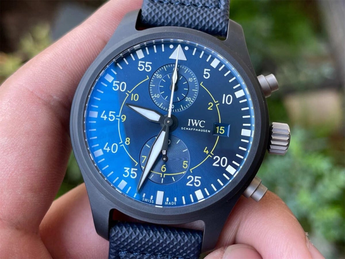 ZF Factory IWC Pilot Replica IW389008 – Blue Angels Ceramic Chronograph - Image 9