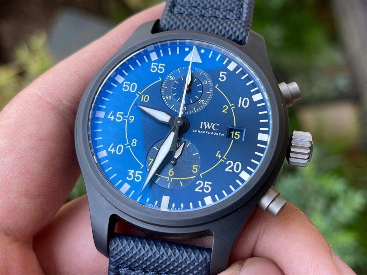 ZF Factory IWC Pilot Replica IW389008 – Blue Angels Ceramic Chronograph - Image 2
