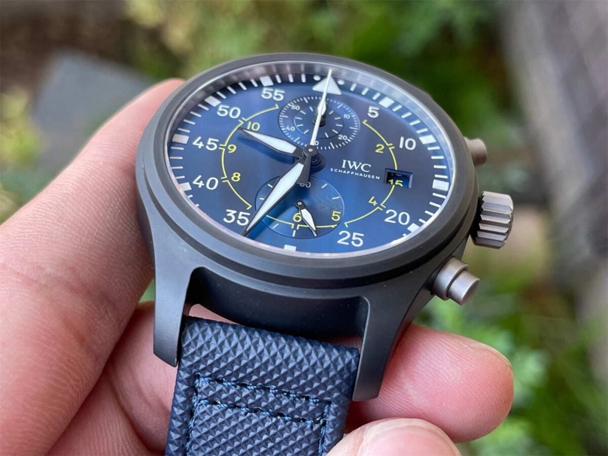 ZF Factory IWC Pilot Replica IW389008 – Blue Angels Ceramic Chronograph - Image 6